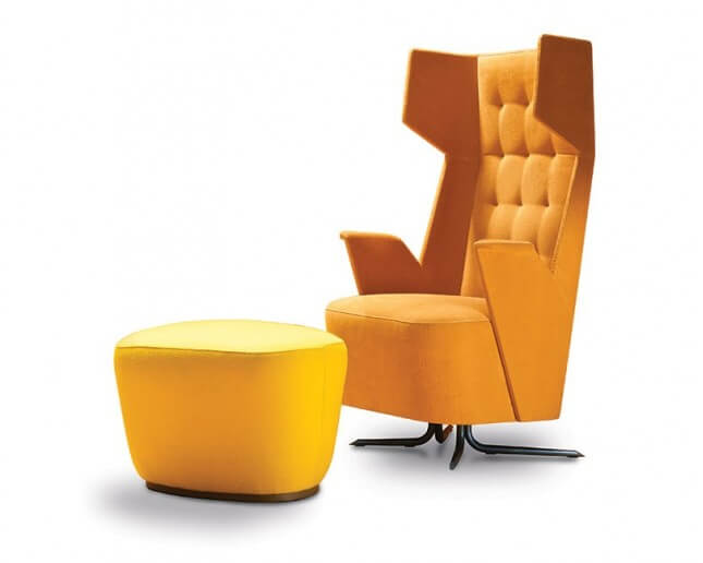 Sillón respaldo alto diseño