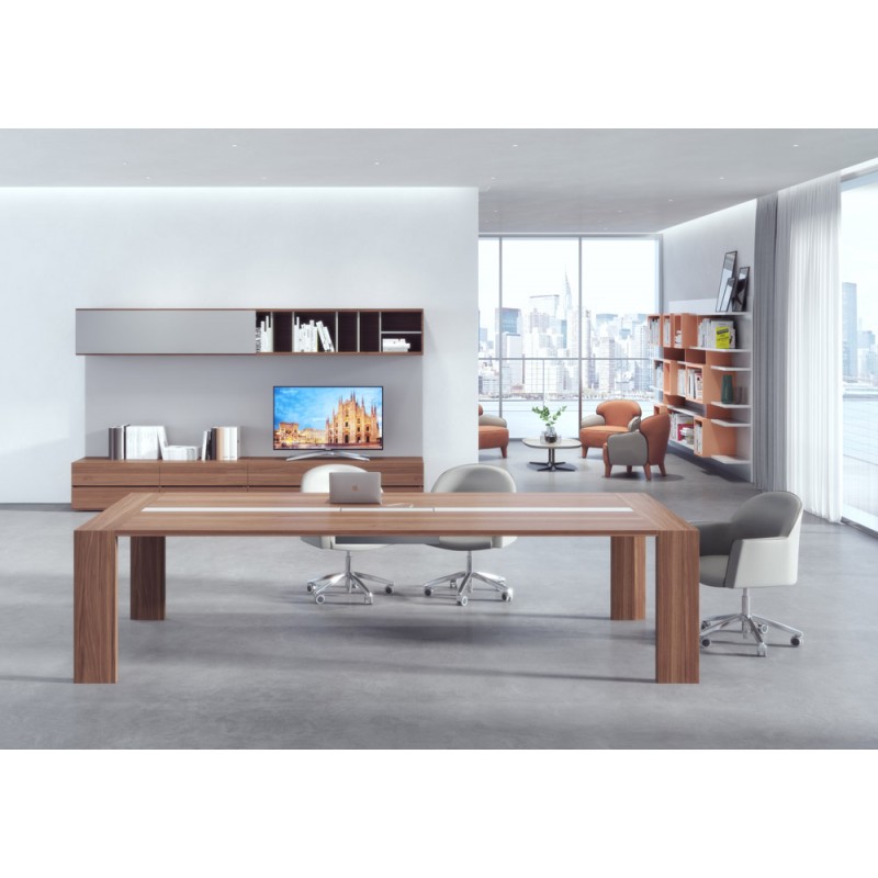 Accademia Mesa reuniones rectangular en madera rectangular